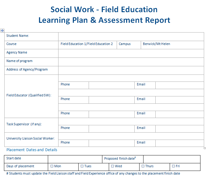 Learning Plan and Assessment Report Sample Paper-1