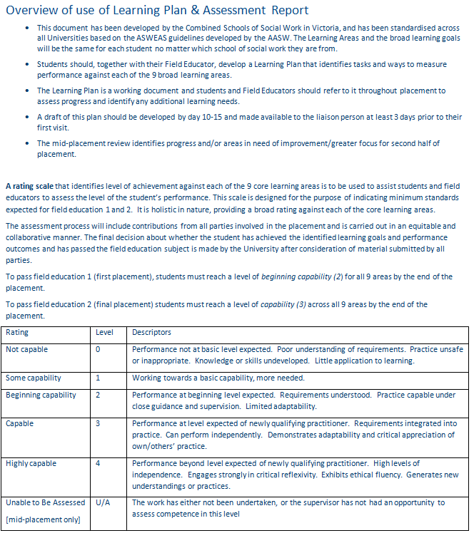 Learning Plan and Assessment Report Sample Paper-2