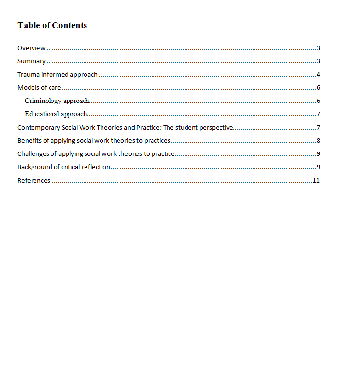 MSWPG7201 Contemporary Social Work Theories and Practice Sample Paper-1