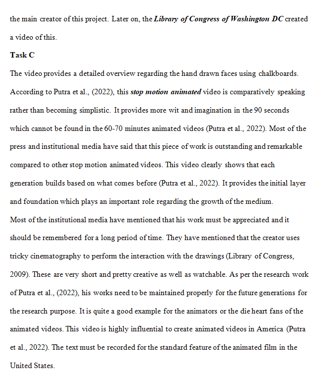 Researching Animation Sample Paper-1